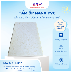 Tấm Ốp Tường Nano Phẳng - Ms: 820