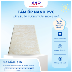 tấm ốp nano pvc Minh Phương màu 819