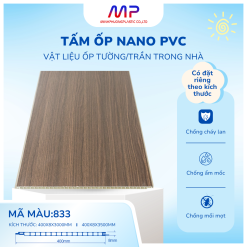 Tấm Ốp Tường Nano Phẳng - Ms: 833