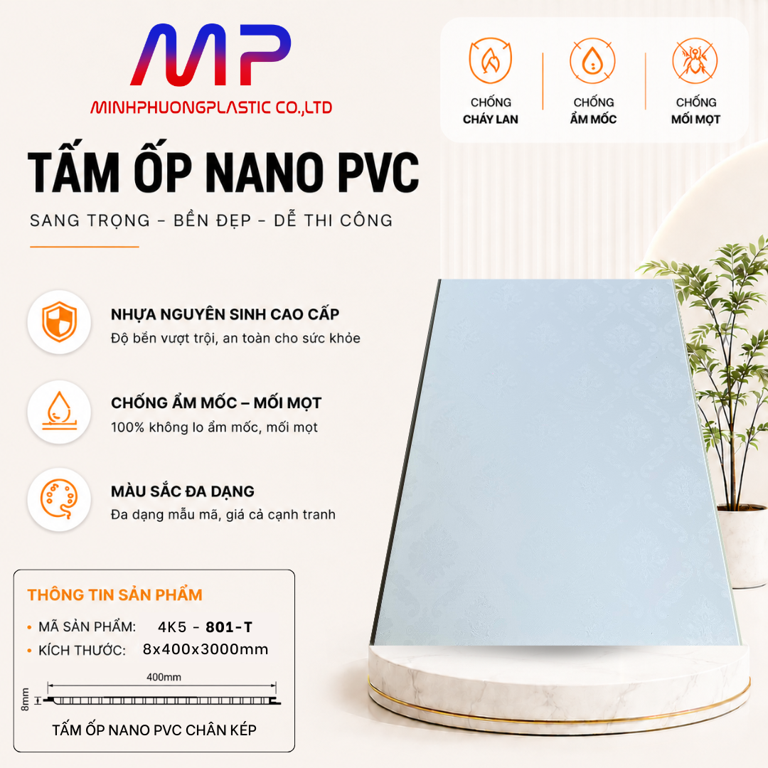 4K5 - 801T Nhựa nano pvc minh phương