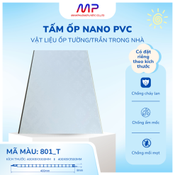Tấm Ốp Tường Nano Phẳng - Ms: 808 Vân Trắng Xước